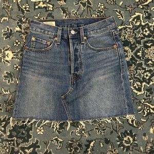 Snake Head Decon Iconic Boyfriend Denim Mini Skirt from Levis